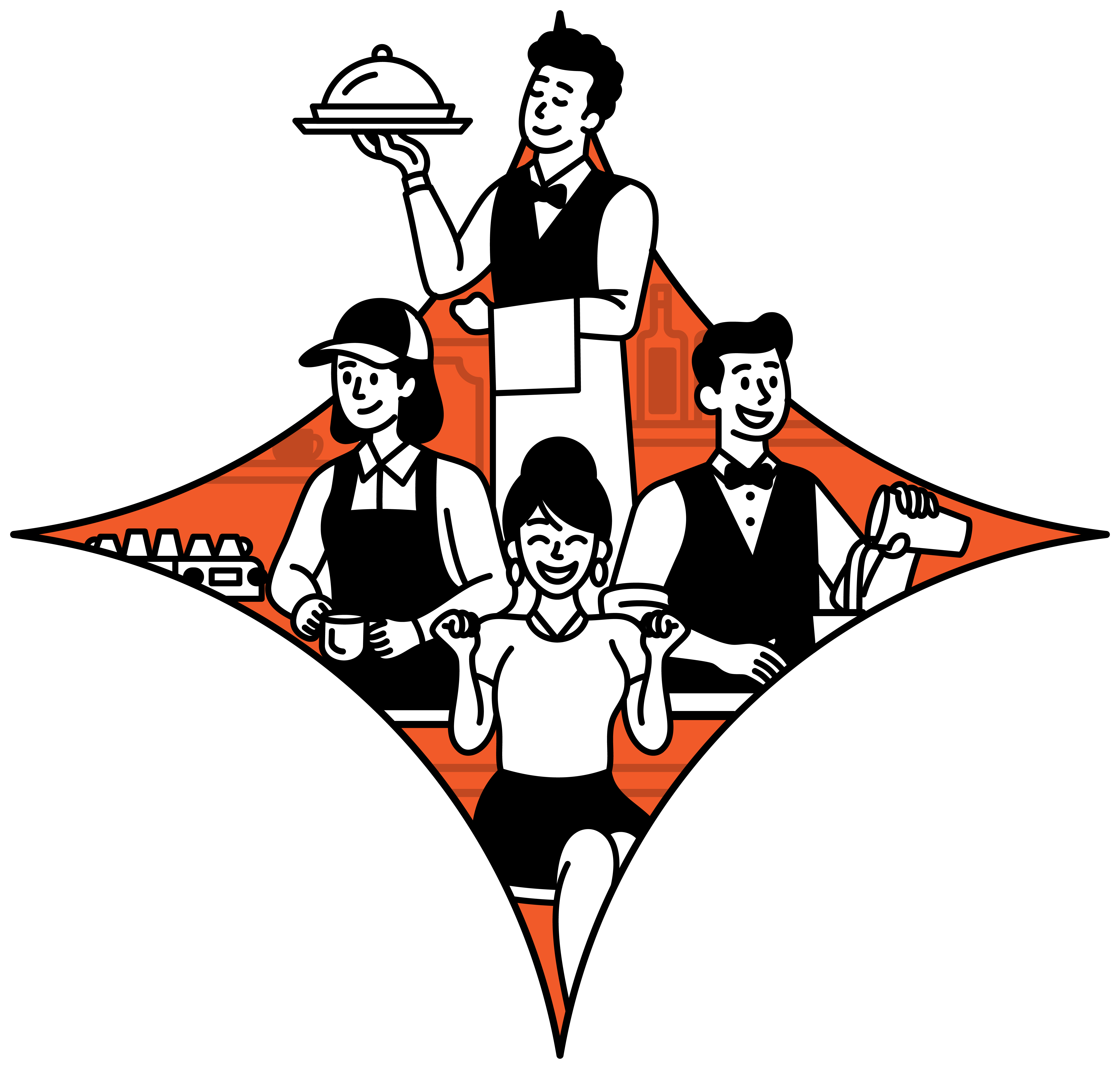Service team illustration